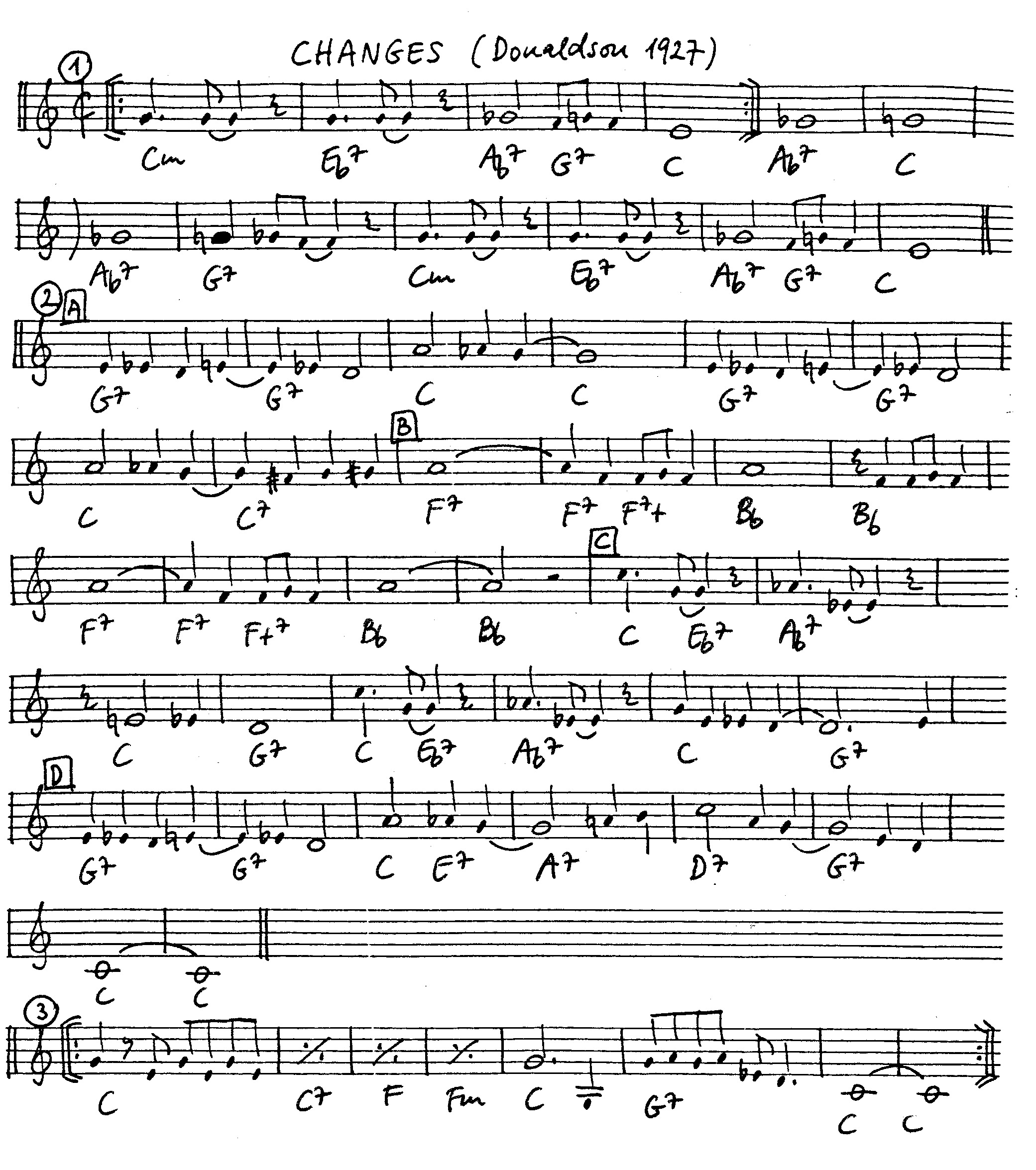 changes leadsheet – book us for your next 20s or gatsby event