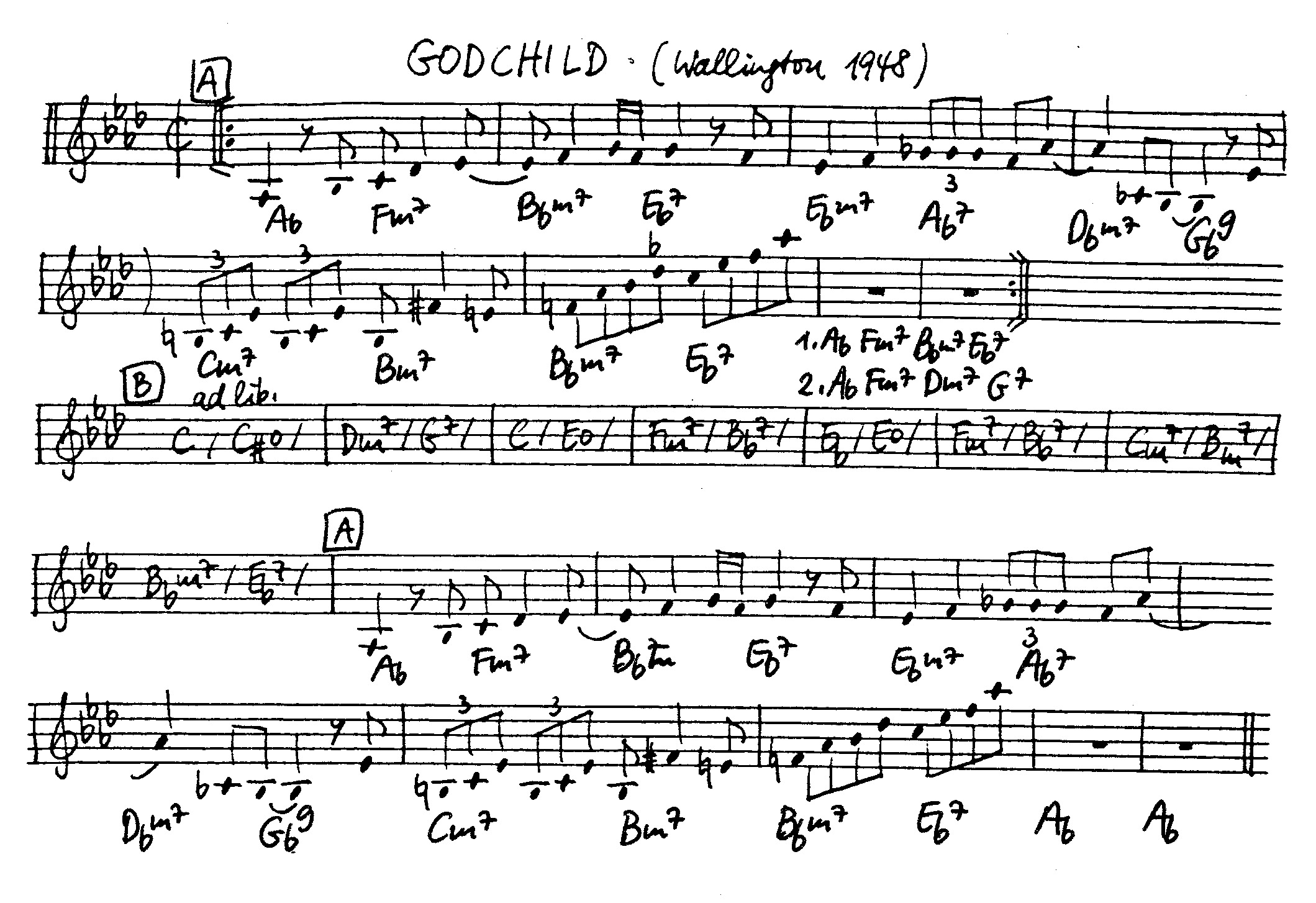 godchild leadsheet – book us for your next 20s or gatsby event